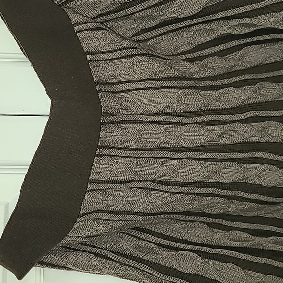 Y2K mossimo wool blend midi skirt‎ Two toned browns designs size Small - Picture 5 of 16